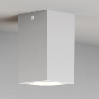 Φωτιστικό Σποτ Οροφής Τετράγωνο με ντουί GU10 Polycarbonate Λευκό IP44